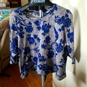 Classic Edition Grey Floral Tee XXL